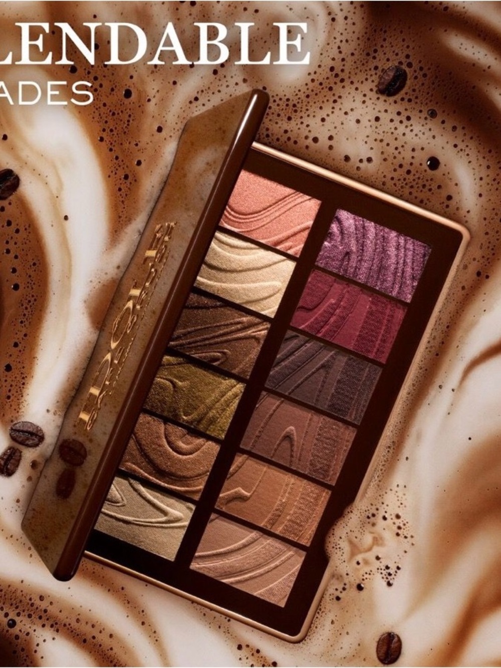 Lancome Sheila Daley Idole Cafe Crush Coffee 12 Eyeshadows Palette & Mirror New - Picture 2 of 10